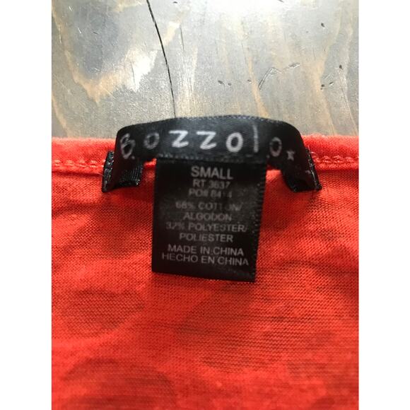 Bozzolo orange animal cheetah leopard print crop top women's size small - Picture 4 of 4
